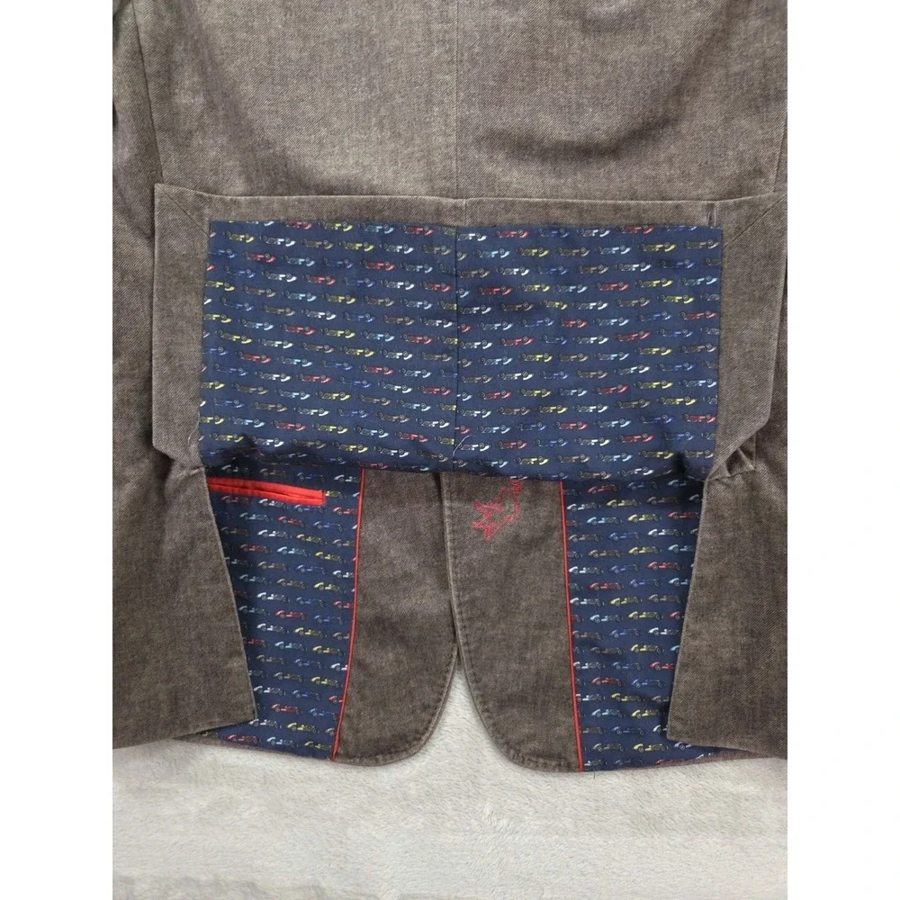 A Fish Named Fred Blazer Mens 38R Velour Sport Coat